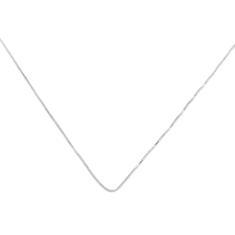 Ezüst Kocka lánc /vékony/ 45cm 1