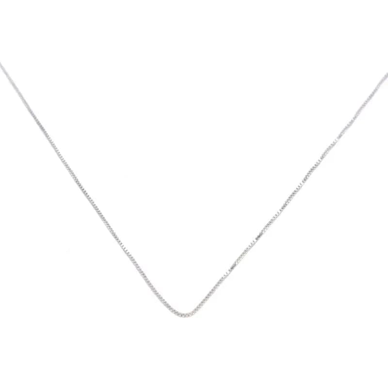 Ezüst Kocka lánc /vékony/ 40cm 1