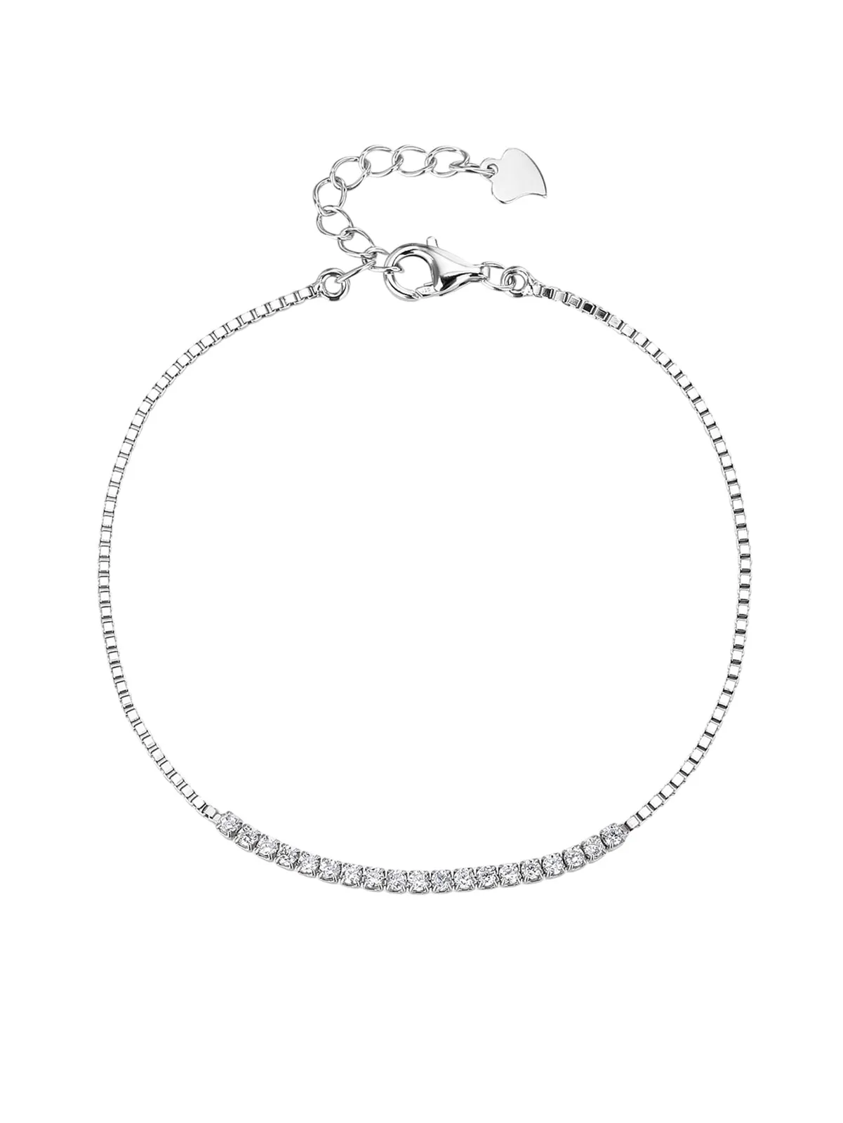 Pulsera con circonitas blancas 1