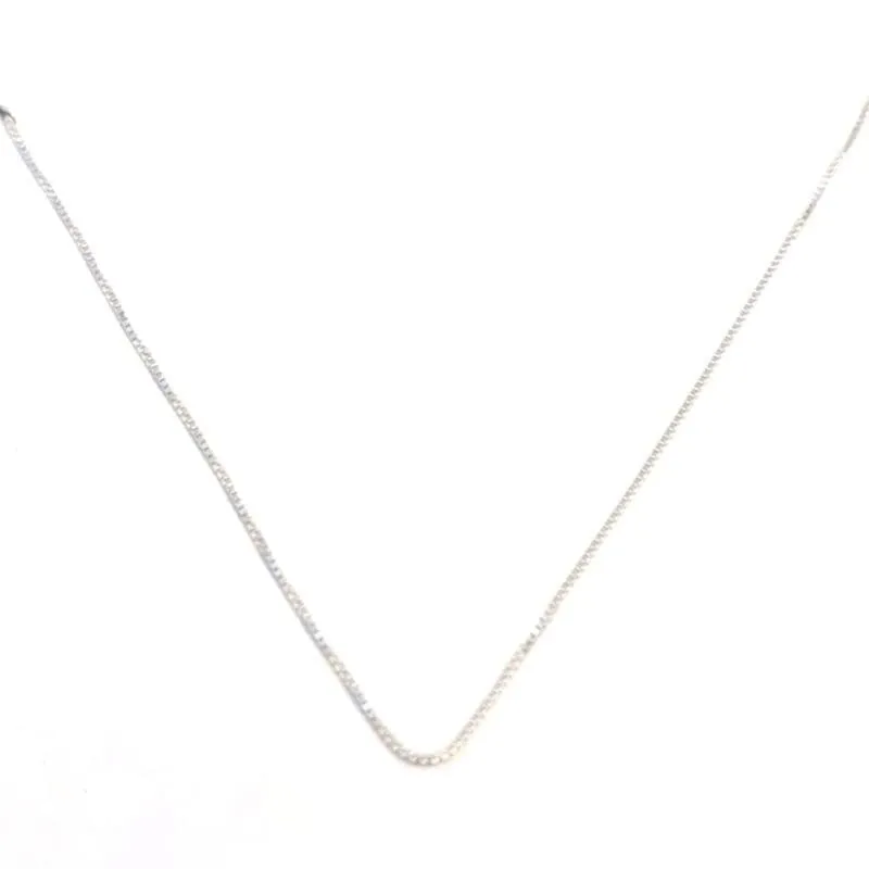 Silberne Würfelkette 50cm 1