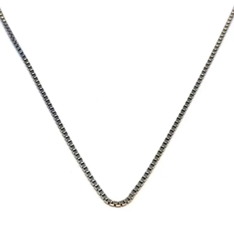 Silberne dicke Würfelkette /male/ 60cm 1