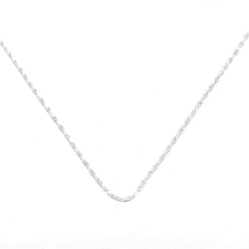Silberne Kette Singapur 50cm 1
