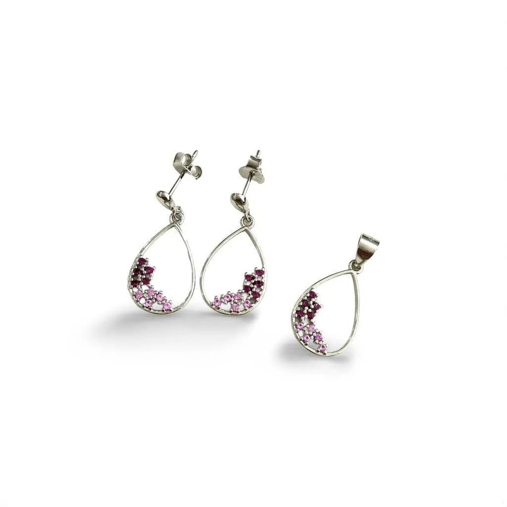 Rosa Harmonie-Tropfen mit Juwelen 1