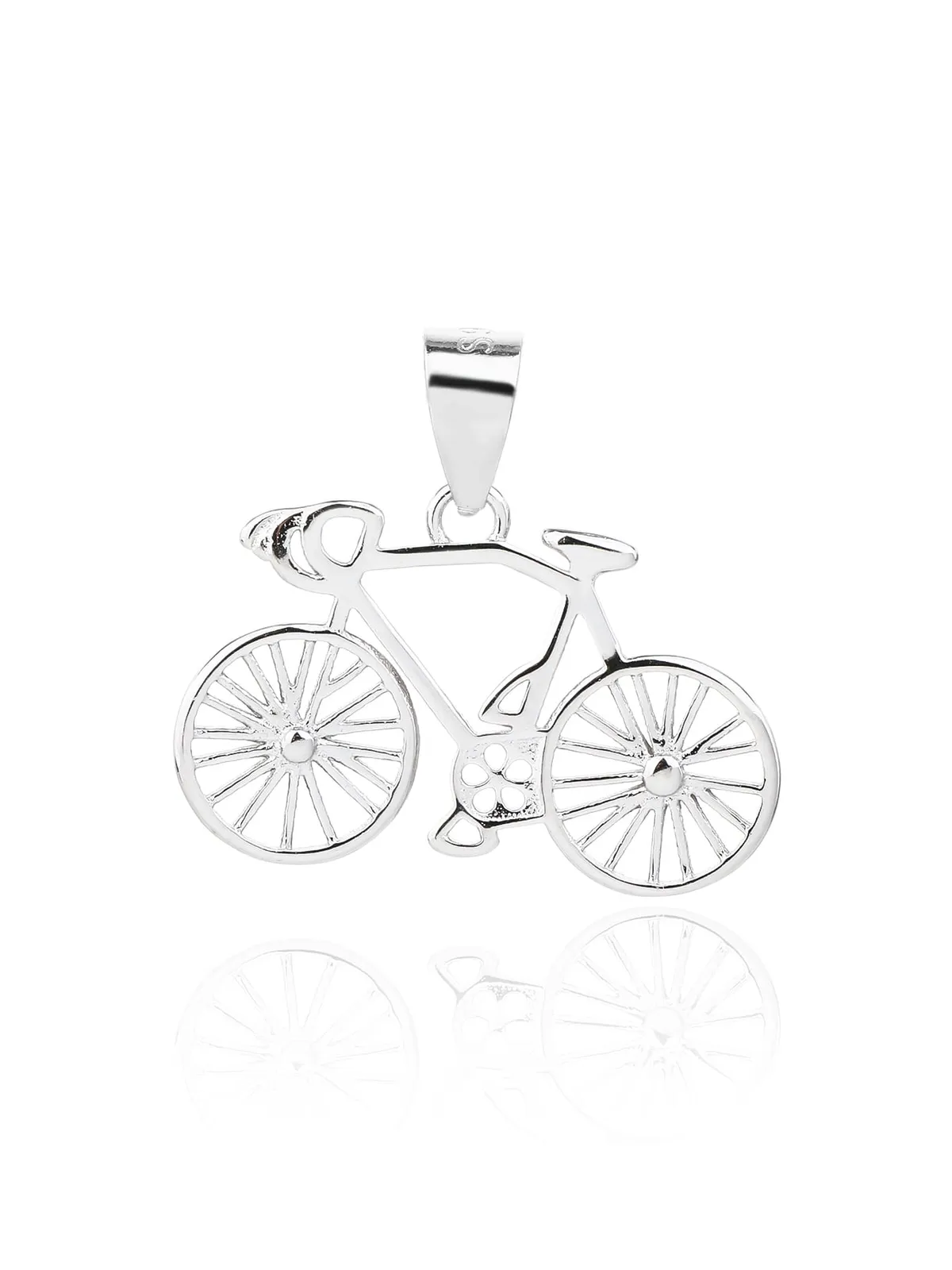 Silver bicycle pendant - the jewel of freedom 1