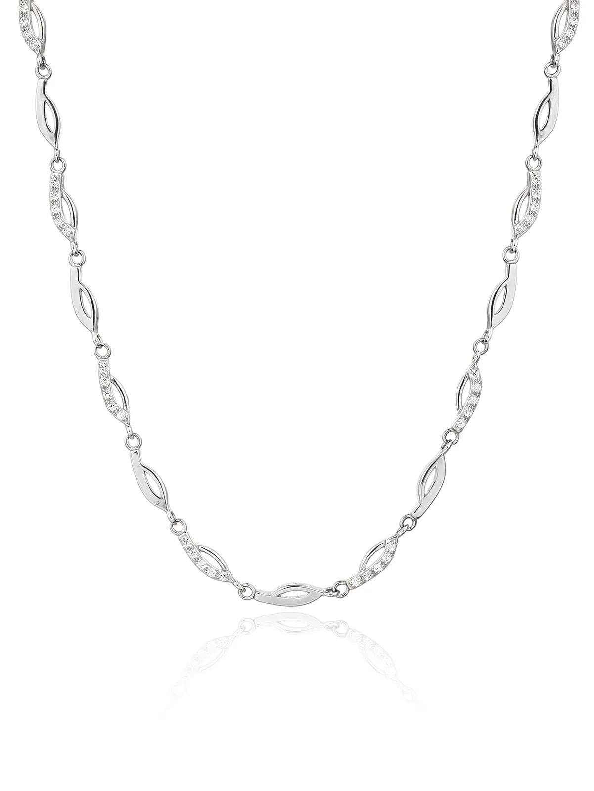 Collar con circonitas blancas 1