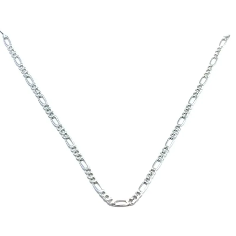 Silberne Kette Figaro 60cm 1